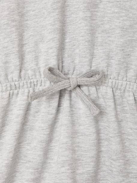 Robe courte à capuche fille gris chiné+marine 5 - vertbaudet enfant 