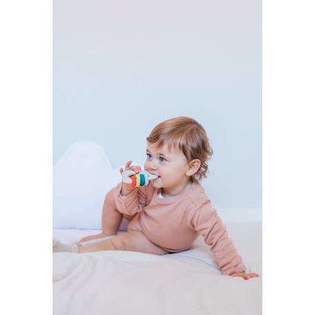 Jouet bébé anneau de dentition ludique +6m Multicolore 6 - vertbaudet enfant 