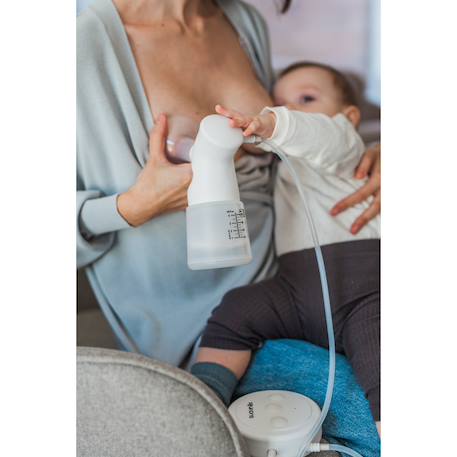 Tire-lait électrique avec biberon 120 ml Blanc 6 - vertbaudet enfant 