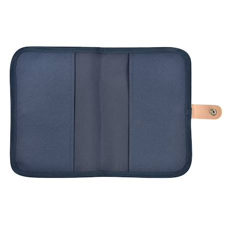 Protège carnet de santé pratique et organisé Bleu marine rayé+Vert sauge 3 - vertbaudet enfant 