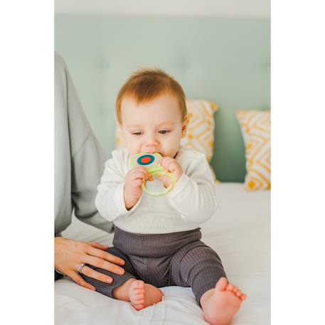 Jouet bébé anneau de dentition réfrigérant étape 2 +4m Multicolore 6 - vertbaudet enfant 