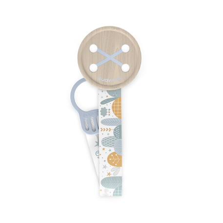Attache-tétine avec ruban Bleu+Rose 1 - vertbaudet enfant 