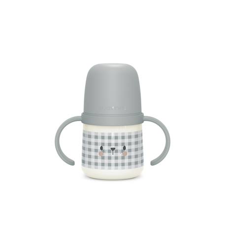 Biberon phosphorescent avec anses et bec silicone Ours 1 - vertbaudet enfant 