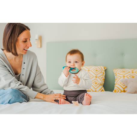 Jouet bébé anneau de dentition réfrigérant étape 2 +4m Multicolore 5 - vertbaudet enfant 