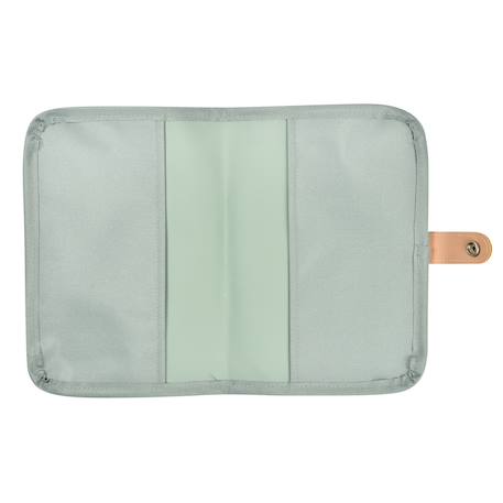 Protège carnet de santé pratique et organisé Bleu marine rayé+Vert sauge 9 - vertbaudet enfant 