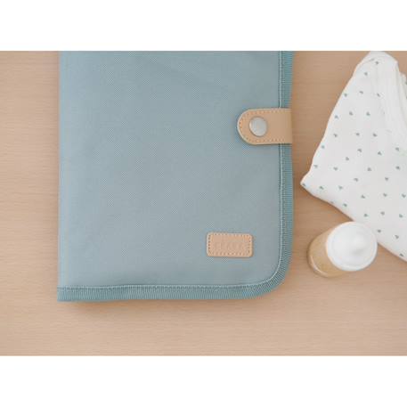 Protège carnet de santé pratique et organisé Bleu marine rayé+Vert sauge 8 - vertbaudet enfant 