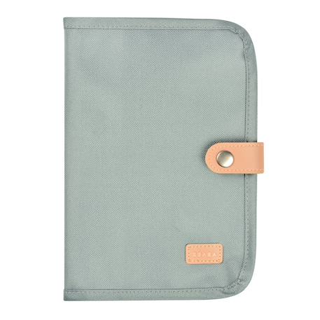 Protège carnet de santé pratique et organisé Bleu marine rayé+Vert sauge 7 - vertbaudet enfant 