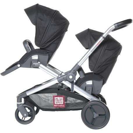 Poussette double dès la naissance evolutwin Noir 1 - vertbaudet enfant 