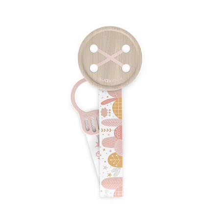 Attache-tétine avec ruban Bleu+Rose 3 - vertbaudet enfant 