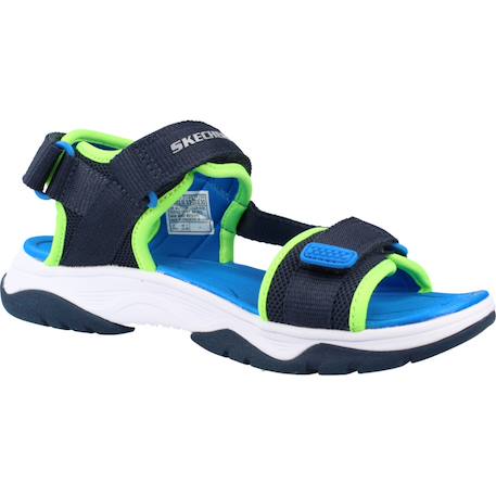 Sandales enfant garçon en textile Bleu nvbl+Gris ccor 5 - vertbaudet enfant 