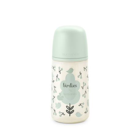 Biberon anti-colique 270 ml - débit s Oisillons beige+Oisillons rose+Oisillons vert 9 - vertbaudet enfant 