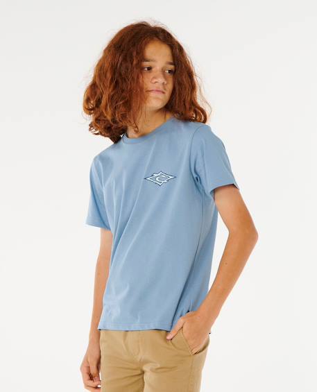 T-shirt hazey days garçon Faded denim+White 2 - vertbaudet enfant 