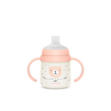 Biberon à anses phosphorescentes +6mois 150ml Wild & free bleu+Wild & free gris+Wild & free marron+Wild & free rose 21 - vertbaudet enfant 