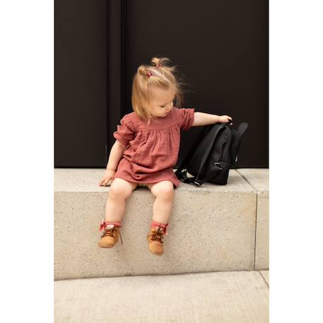 Sac à dos enfant my first bag Beige matelassé+Blanc noir+Noir or+Rose blanc 18 - vertbaudet enfant 