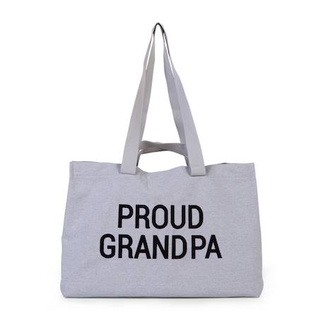 Sac à langer de voyage en toile grandpa bag Gris 1 - vertbaudet enfant 