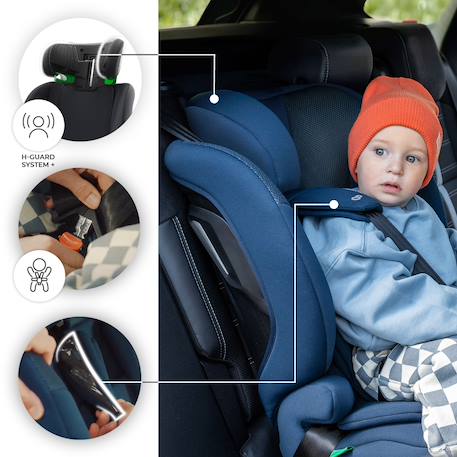 Siège auto Kinderkraft COMFORT UP 2 PLUS i-Size 76-150 cm harnais 5 points + organisateur voiture Beige+Gris+Noir+Vert 17 - vertbaudet enfant 