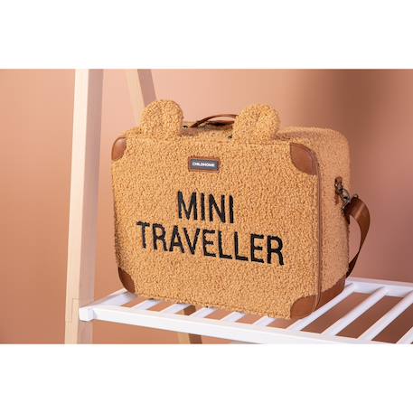 Sac de voyage valise pour enfant mini traveller Teddy marron 2 - vertbaudet enfant 