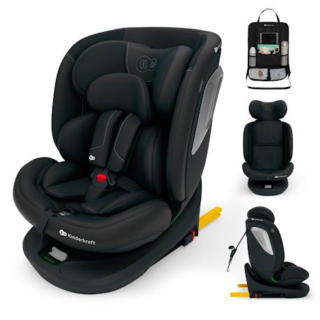 Siège auto Kinderkraft I-GROW 2 PLUS i-Size 40-150 cm évolutif 4 en 1 + organisateur voiture Bleu+Gris+Noir+Vert 13 - vertbaudet enfant 