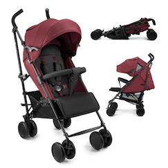 Puériculture-Poussette Kinderkraft SIESTA 2 légère 7,9 kg jusqu’à 22 kg, pliage canne, dossier réglable, harnais 5 points