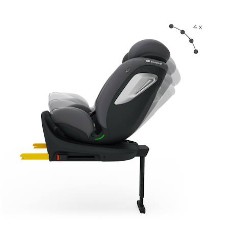 Siège auto Kinderkraft I-360 2 PLUS i-Size 40-150 cm 360° isofix + organisateur voiture Gris+Noir+Vert 4 - vertbaudet enfant 