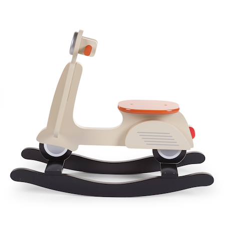 Trottinette cheval à bascule Beige crème 4 - vertbaudet enfant 