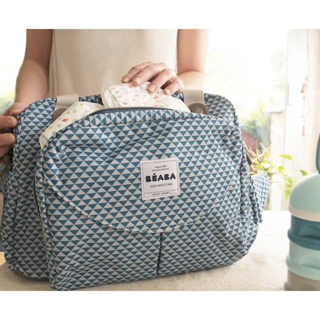 Sac à langer iconique grand volume 23 l geneve Bleu+Cacao+Terracotta 4 - vertbaudet enfant 