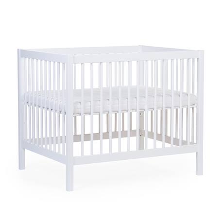 Parc pour bébé en bois + roues 95x75 cm parc 99 Blanc ancien+Noir 3 - vertbaudet enfant 