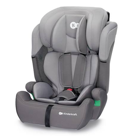 Siège auto Kinderkraft COMFORT UP i-Size 76-150 cm ceinture sécurité + organisateur Gris+Noir+Vert 3 - vertbaudet enfant 