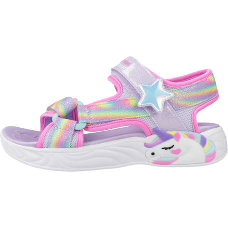 Sandales enfant fille en textile confortable Bleu et violet+Bleu lvmt+Rose pkmt 8 - vertbaudet enfant 