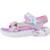 Sandales enfant fille en textile confortable Bleu et violet+Bleu lvmt+Rose pkmt 8 - vertbaudet enfant 
