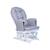 Fauteuil à bascule avec repose-pieds Gris 5 - vertbaudet enfant 