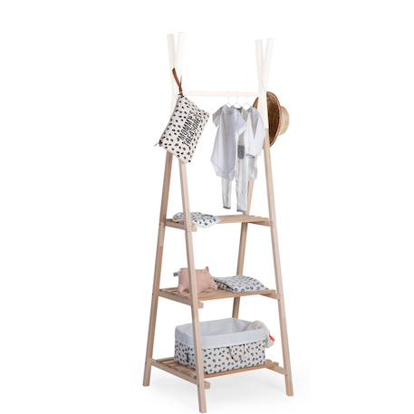 Tipi porte-manteaux grand bois Naturel 4 - vertbaudet enfant 