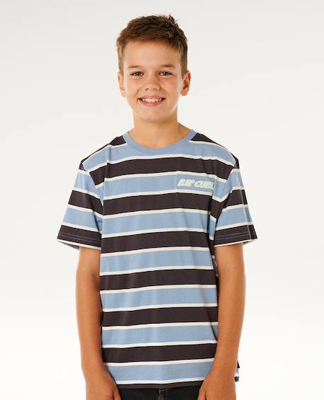 T-shirt eternal shred rayé garçon Faded denim 6 - vertbaudet enfant 