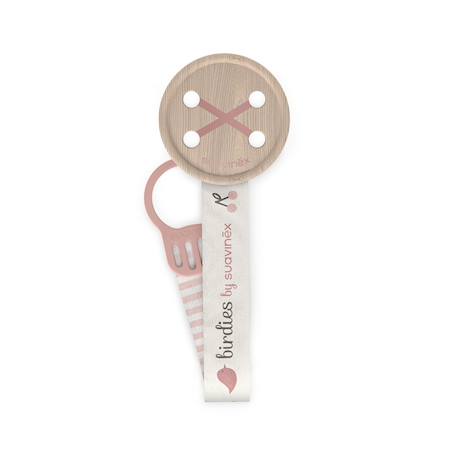 Attache-tétine avec ruban Oisillons beige+Oisillons rose+Oisillons vert 4 - vertbaudet enfant 