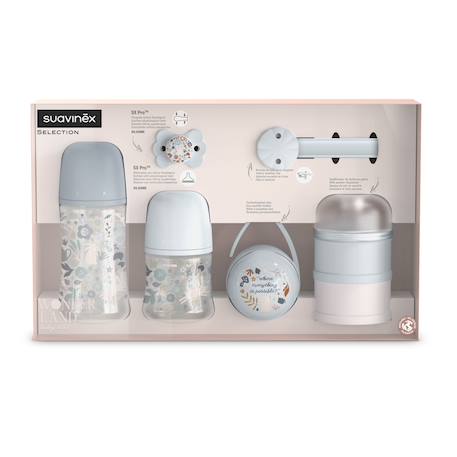 Kit naissance biberons, sucette et attache-tétine Wonderland beige+Wonderland rose+Wonderland vert 10 - vertbaudet enfant 