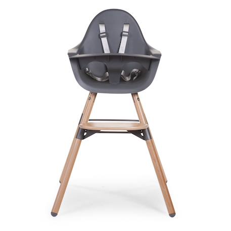 Chaise haute évolutive réglable en hauteur Anthracite+Menthe 3 - vertbaudet enfant 