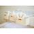 Lot de 3 paniers de rangement suspendus Teddy blanc cassé 2 - vertbaudet enfant 