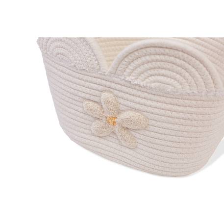 Panier fleur 30x20x15cm corde de coton Blanc cassé 6 - vertbaudet enfant 