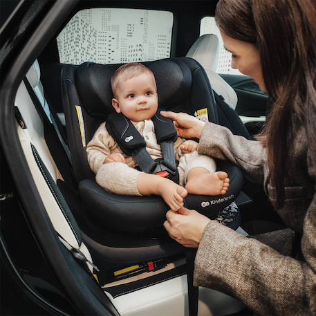Siège auto Kinderkraft I-360 2 PLUS i-Size 40-150 cm 360° isofix + organisateur voiture Gris+Noir+Vert 2 - vertbaudet enfant 