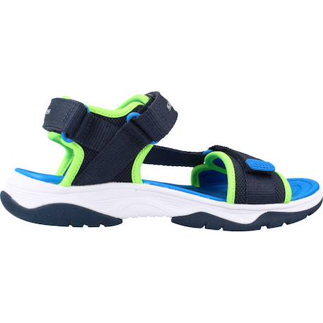 Sandales enfant garçon en textile Bleu nvbl+Gris ccor 1 - vertbaudet enfant 