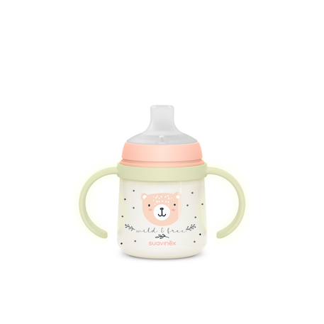 Biberon à anses phosphorescentes +6mois 150ml Wild & free bleu+Wild & free gris+Wild & free marron+Wild & free rose 23 - vertbaudet enfant 