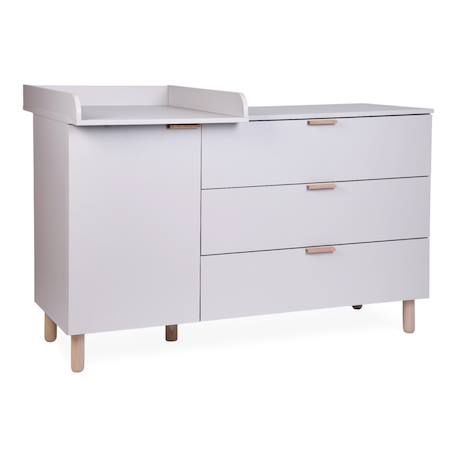 Commode à langer 3 tiroirs Terre argile 4 - vertbaudet enfant 