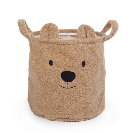 Panier de rangement 30x30x30 cm teddy Blanc cassé+Neutre 7 - vertbaudet enfant 
