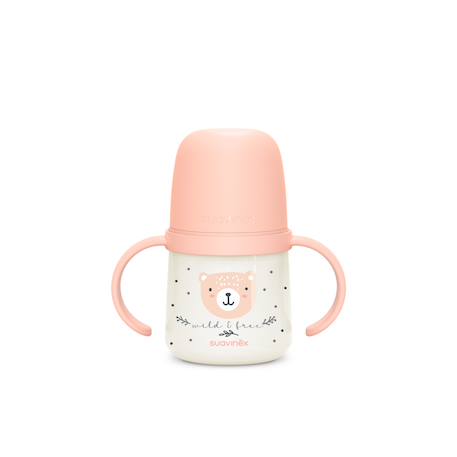 Biberon à anses phosphorescentes +6mois 150ml Wild & free bleu+Wild & free gris+Wild & free marron+Wild & free rose 19 - vertbaudet enfant 