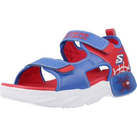 Sandales enfant garçon légère souple Bleu blrd+Bleu et rouge 4 - vertbaudet enfant 