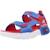 Sandales enfant garçon légère souple Bleu blrd+Bleu et rouge 4 - vertbaudet enfant 