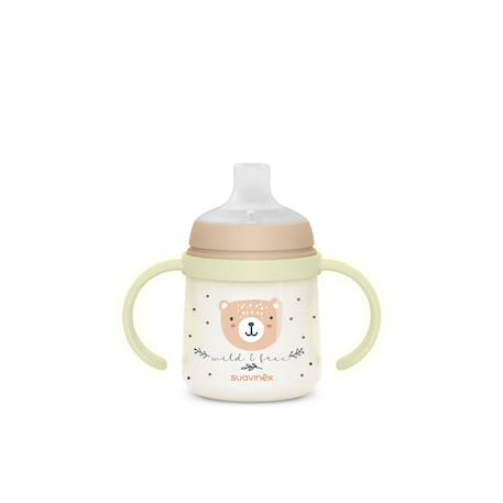 Biberon à anses phosphorescentes +6mois 150ml Wild & free bleu+Wild & free gris+Wild & free marron+Wild & free rose 17 - vertbaudet enfant 