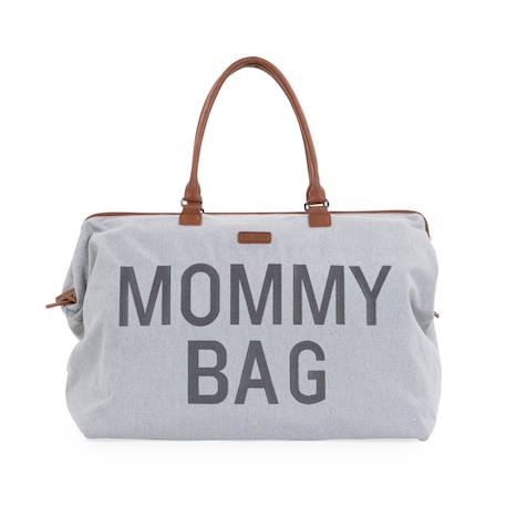 Sac à langer mommy bag Gris toile+Kaki+Marron doux+Textile raphia 1 - vertbaudet enfant 