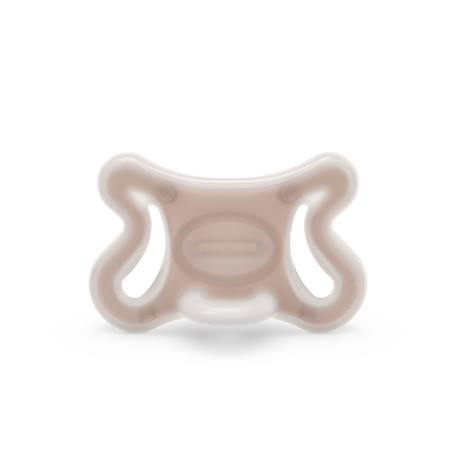 Sucette symétrique zero.zero Amande+Caramel 1 - vertbaudet enfant 