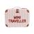 Sac de voyage valise pour enfant mini traveller Rayures nude+Teddy blanc cassé+Teddy marron 1 - vertbaudet enfant 